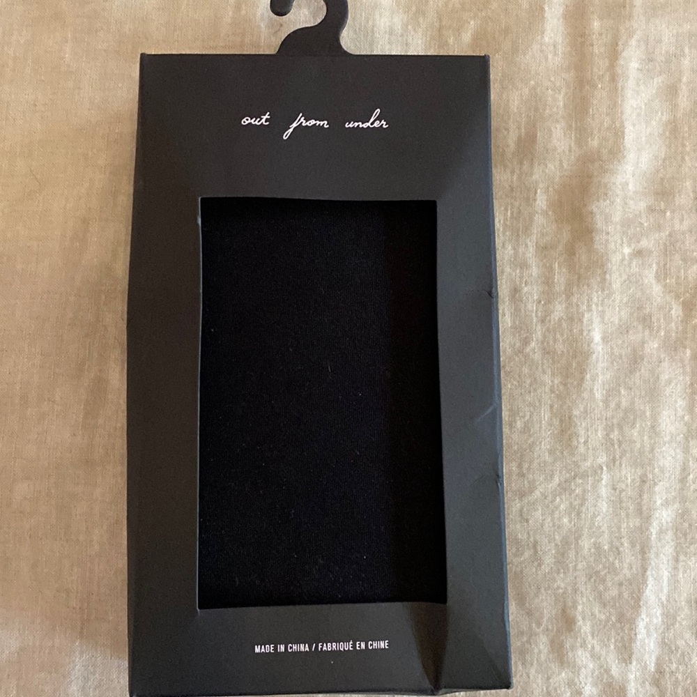 Urban Outfitters black faux fur lined tights